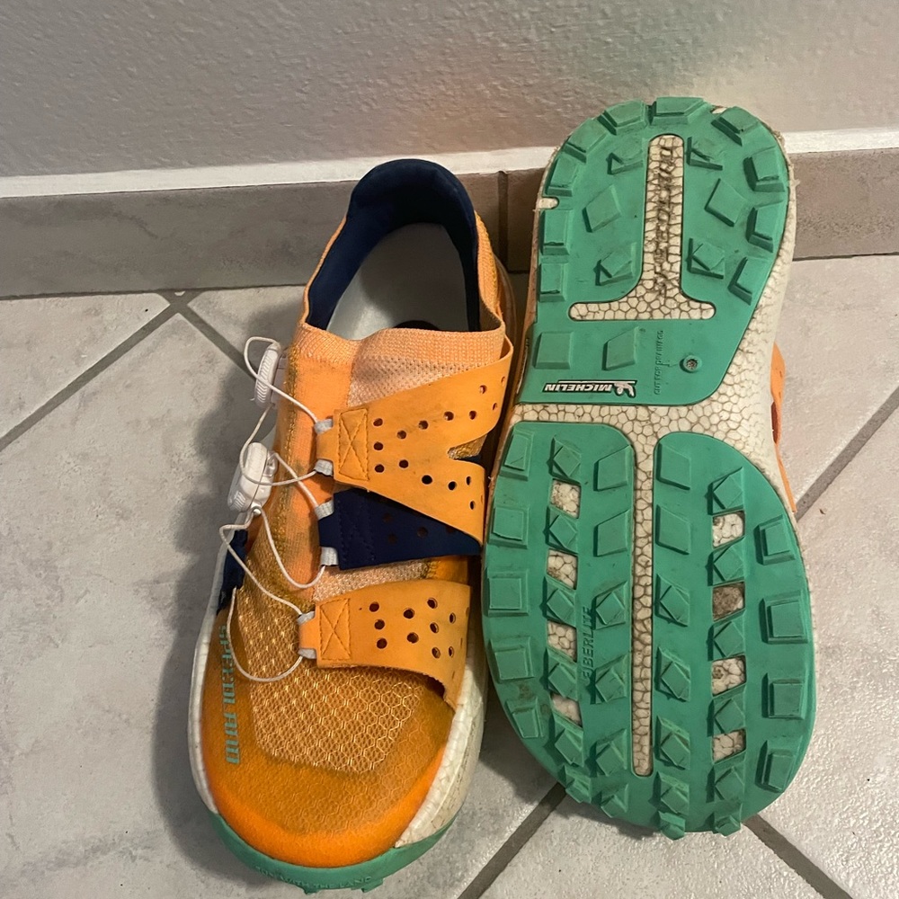Speedland running shoes. Worn for about 50 miles.